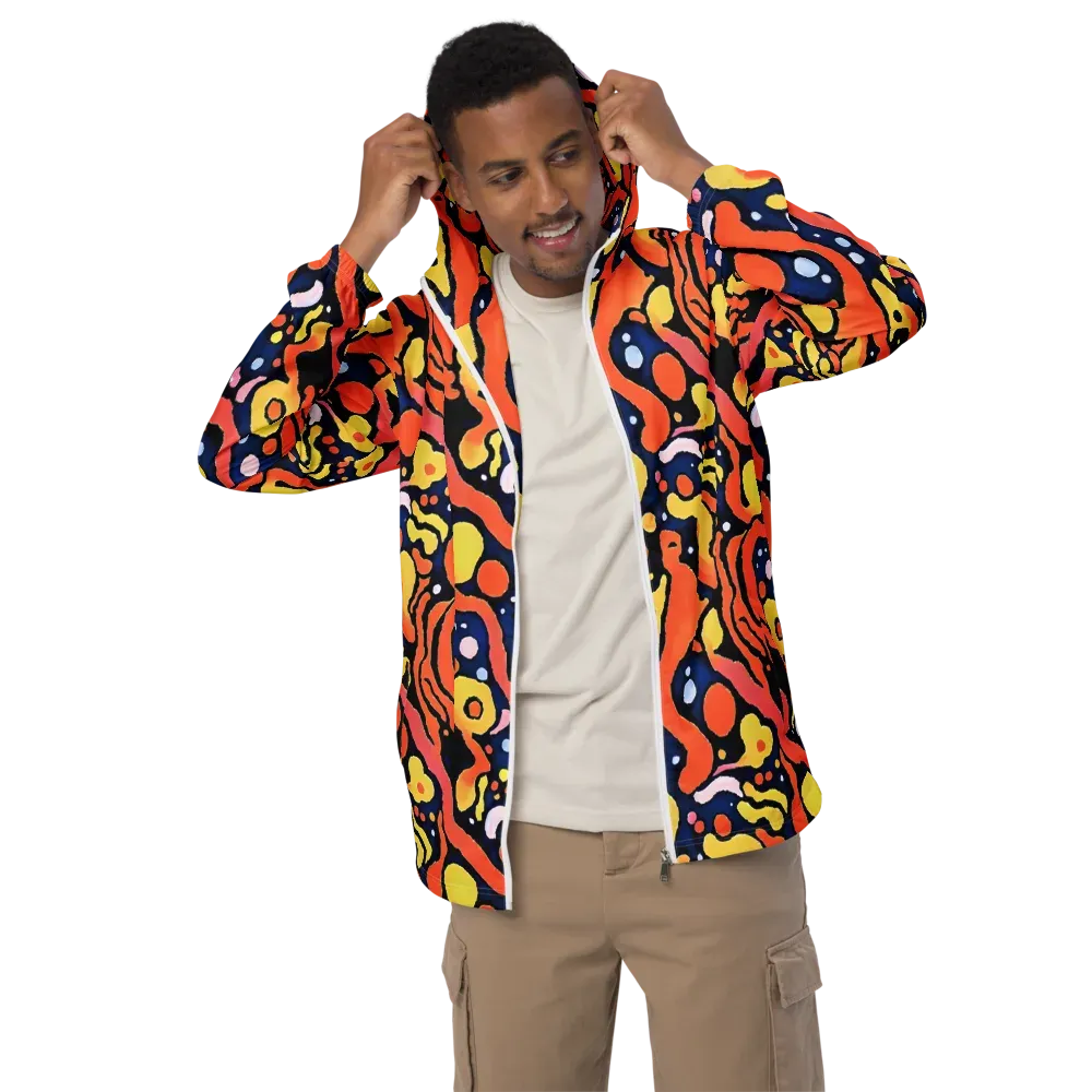 Molten Playground on Men's Windbreaker — Front