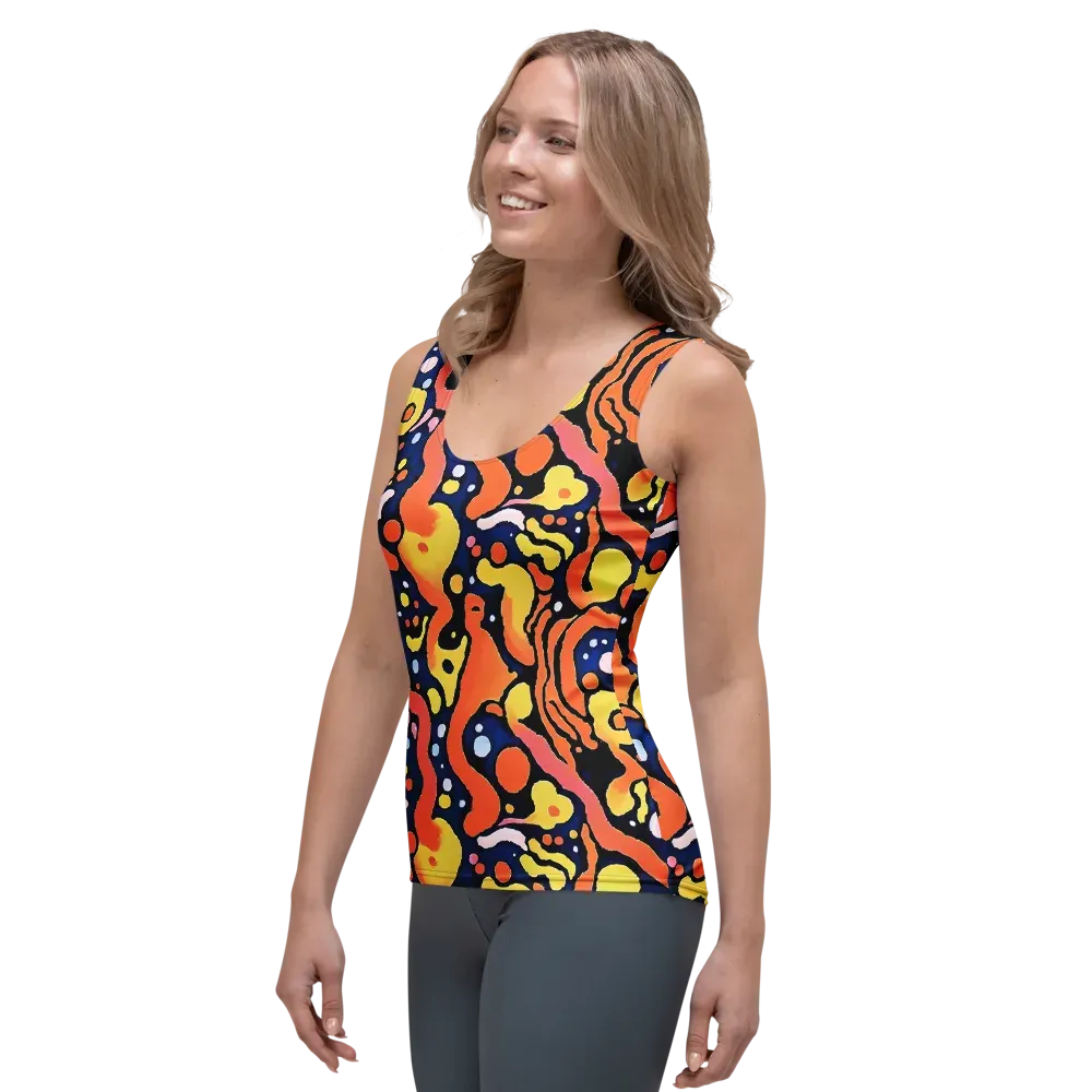 Molten Playground on Women's Tank Top — Left Front
