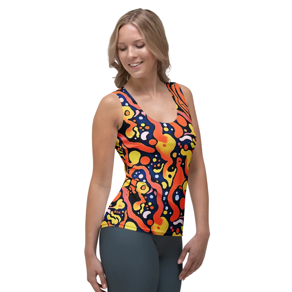 Molten Playground on Women's Tank Top — Right Front