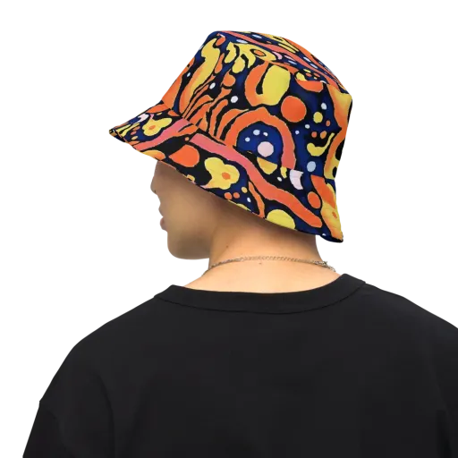 Molten Playground on a Reversible Bucket Hat