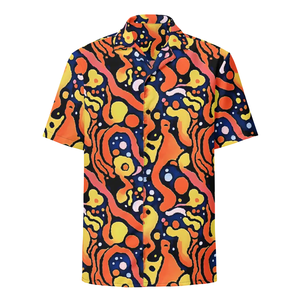 Molten Playground on Button Shirt — Front
