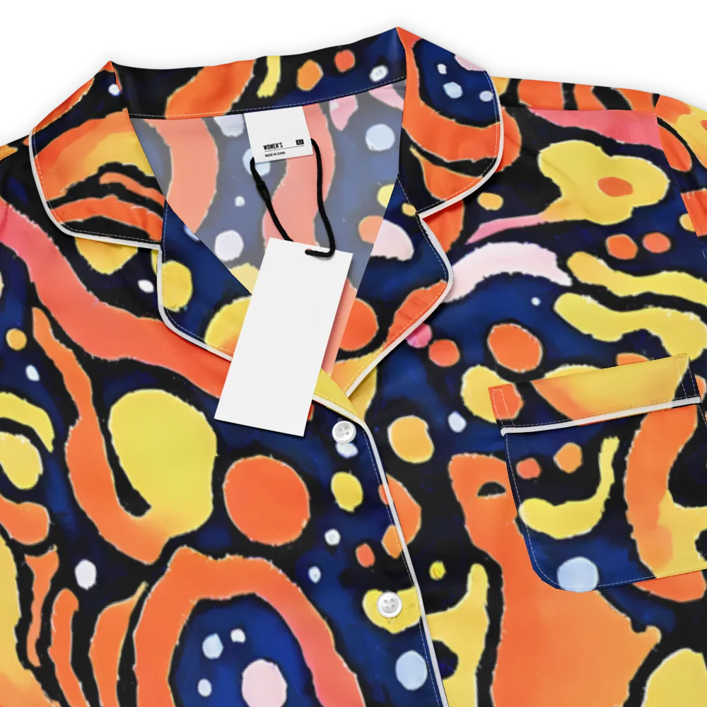 Molten Playground on Women's Short Sleeve Pajama Top — Product details
