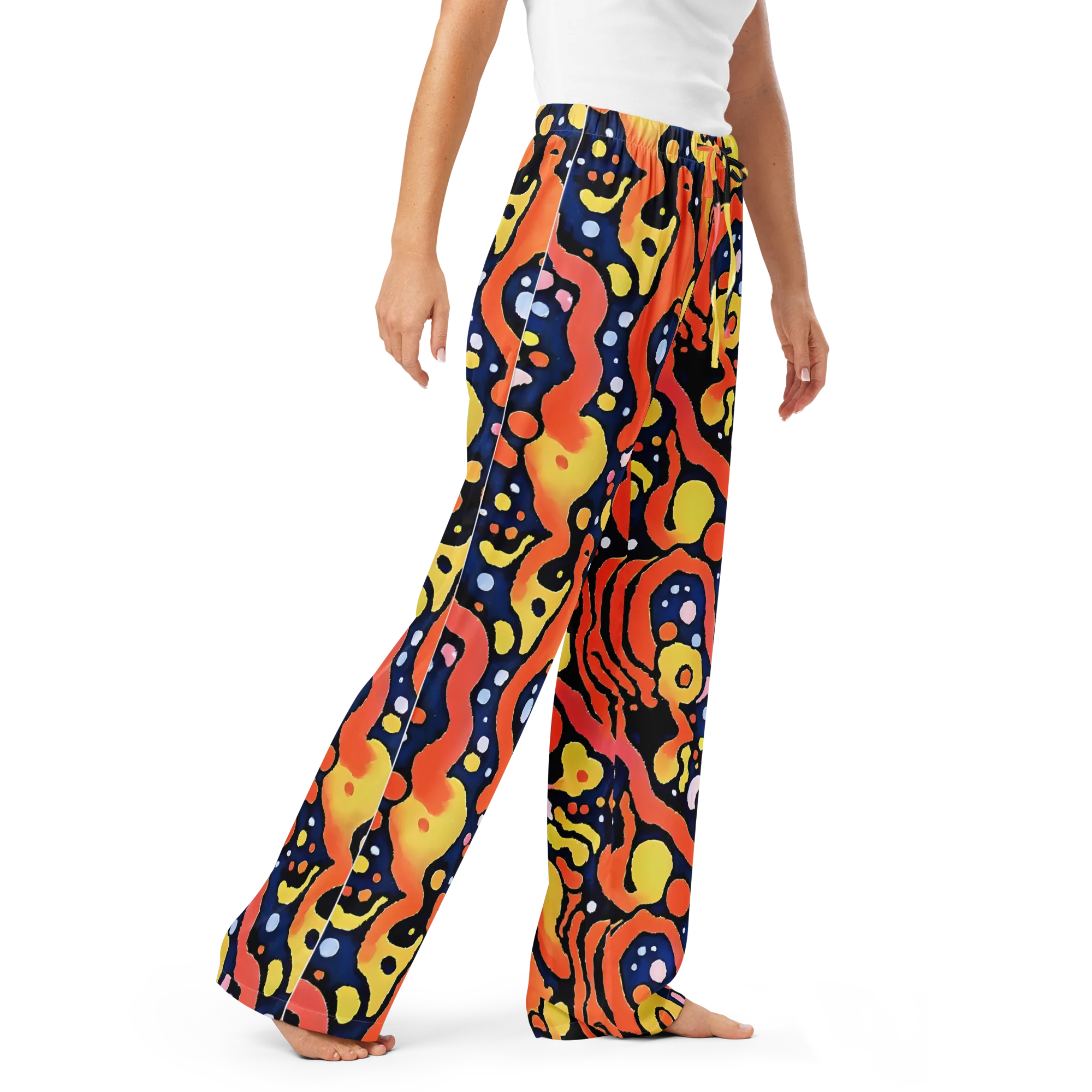 Molten Playground on Women's Pajama Pants — Right Front
