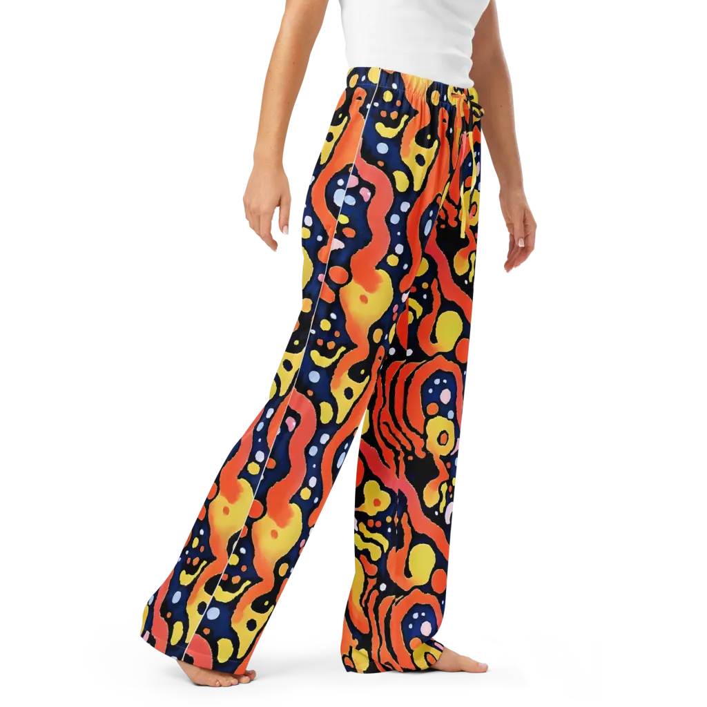 Molten Playground on Women's Pajama Pants — Right Front