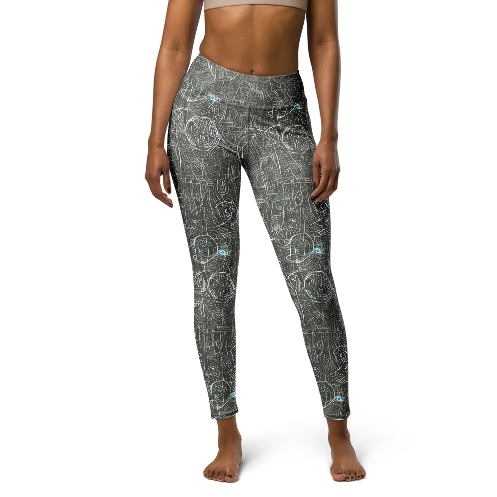 Obsidian Menagerie on Yoga Leggings — Front