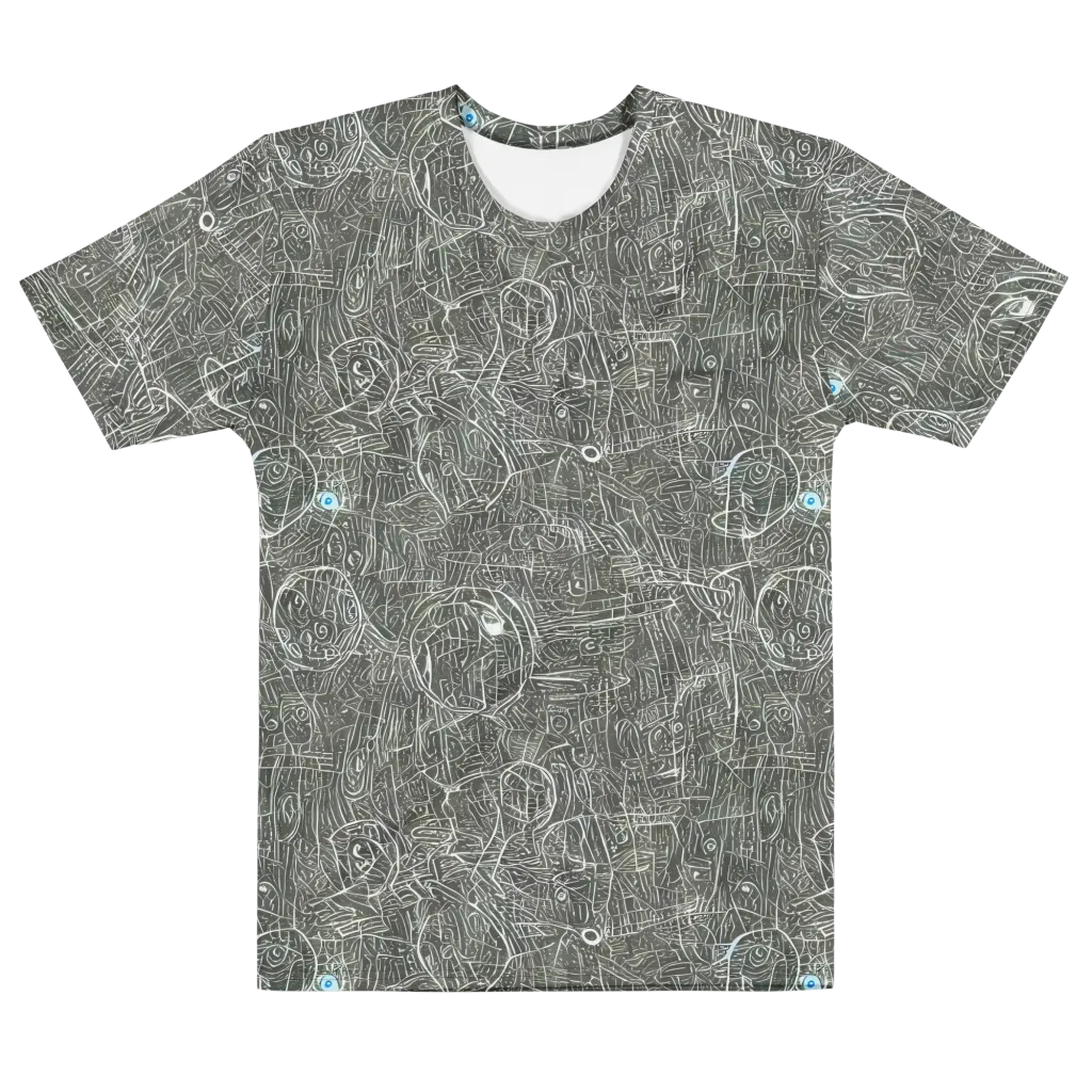 Obsidian Menagerie on Men's Cotton Crew Neck T-Shirt — Front