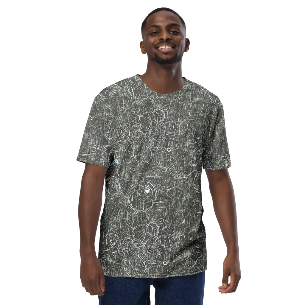 Obsidian Menagerie on Men's Crew Neck T-Shirt — Front