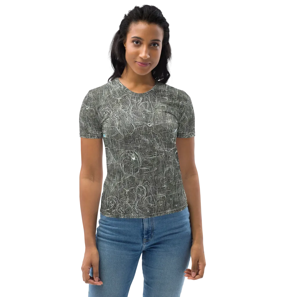 Obsidian Menagerie on Women's Crew Neck T-Shirt — Front