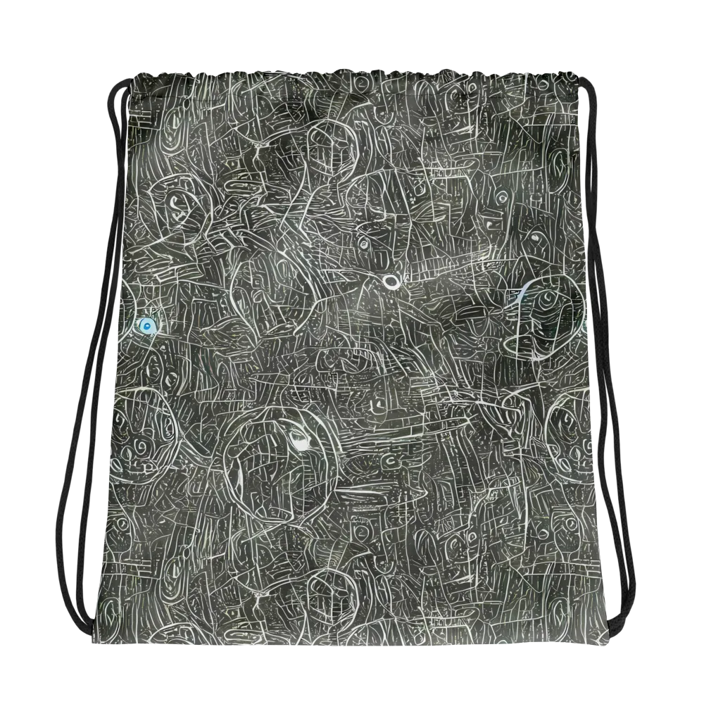 Obsidian Menagerie on Drawstring Bag — Photo