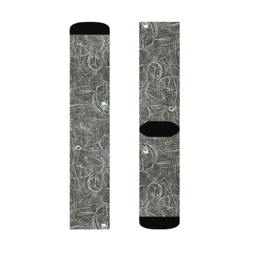 Obsidian Menagerie on a Socks