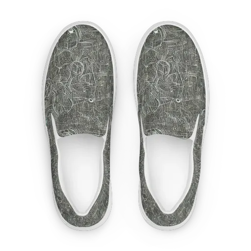 Obsidian Menagerie on a Women's Slip-On Canvas Shoes