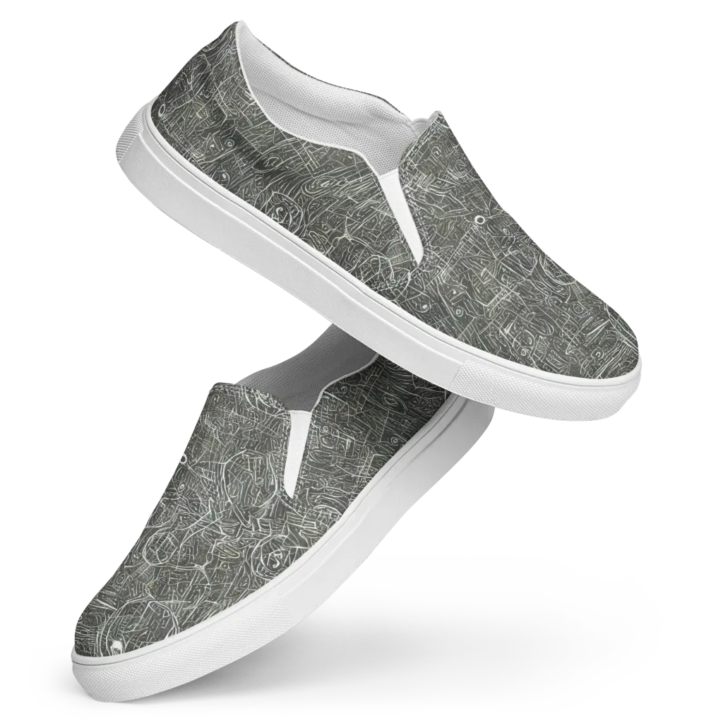 Obsidian Menagerie on Women's Slip-On Canvas Shoes — Front