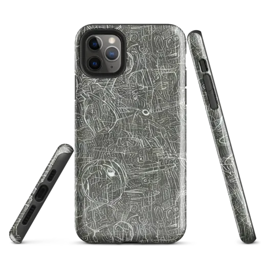 Obsidian Menagerie on a Tough Case for iPhone®