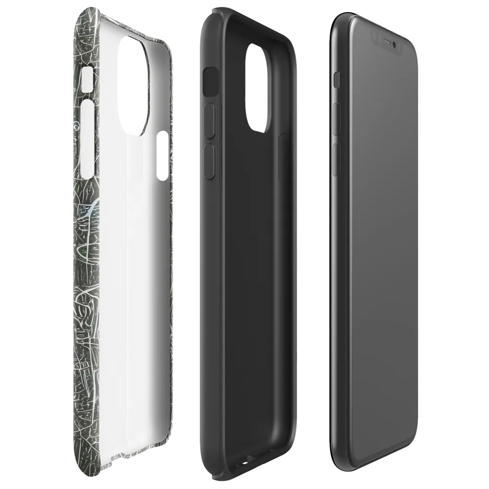 Obsidian Menagerie on Tough Case for iPhone® — Right