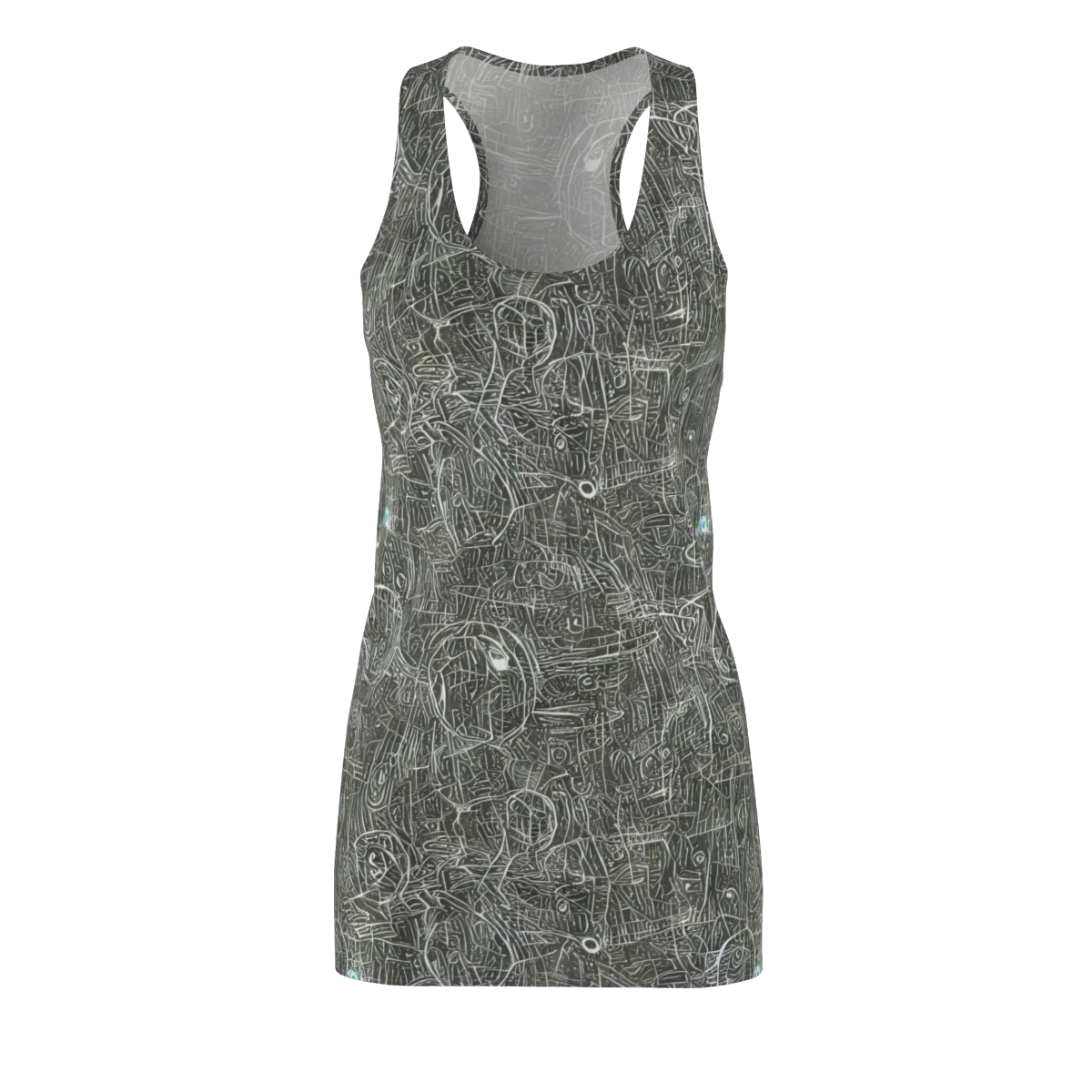 Obsidian Menagerie on Racerback Dress — Front