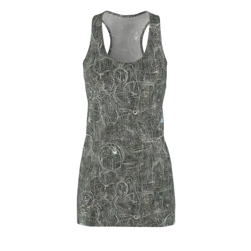 Obsidian Menagerie on a Racerback Dress