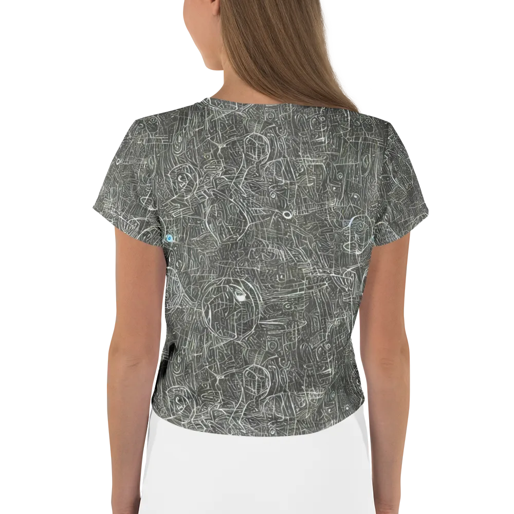 Obsidian Menagerie on Crop Tee — Back