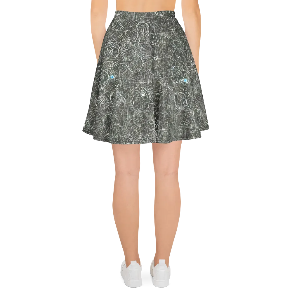 Obsidian Menagerie on Skater Skirt — Back