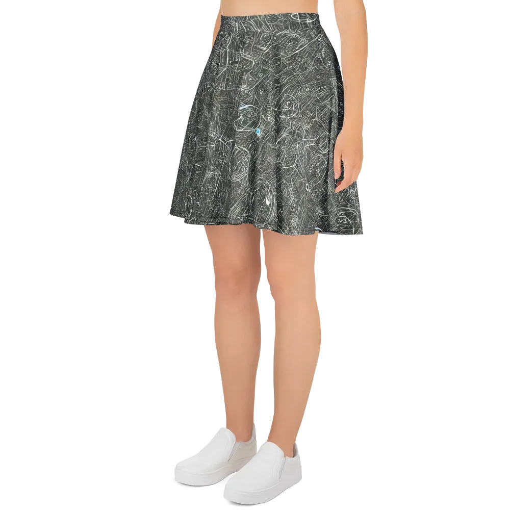 Obsidian Menagerie on Skater Skirt — Left