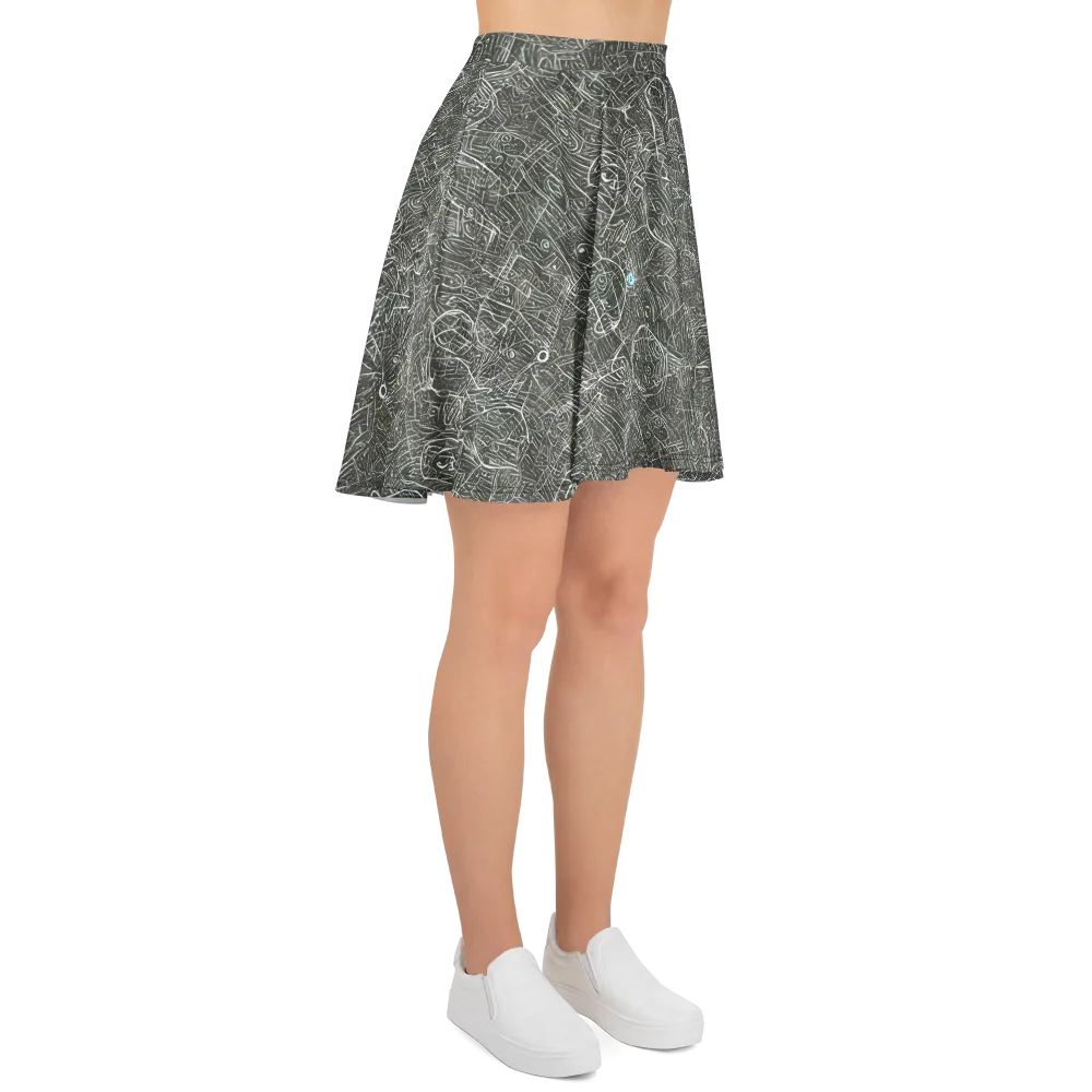 Obsidian Menagerie on Skater Skirt — Right
