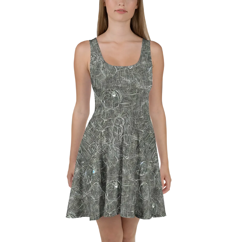 Obsidian Menagerie on Skater Dress — Front