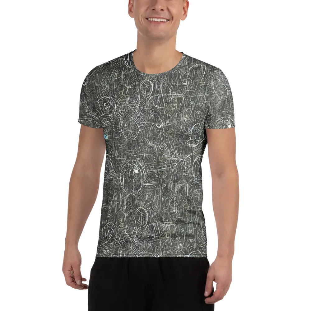 Obsidian Menagerie on Men's Athletic T-Shirt — Front