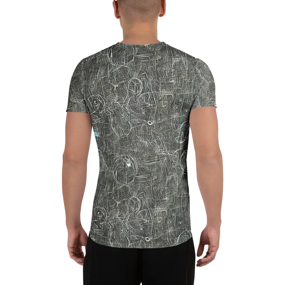 Obsidian Menagerie on Men's Athletic T-Shirt — Back