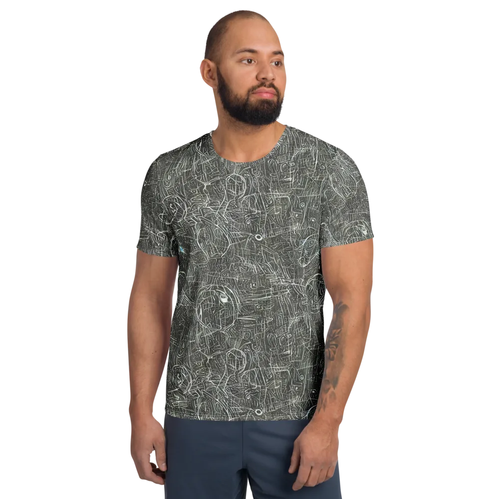 Obsidian Menagerie on Men's Athletic T-Shirt — Front