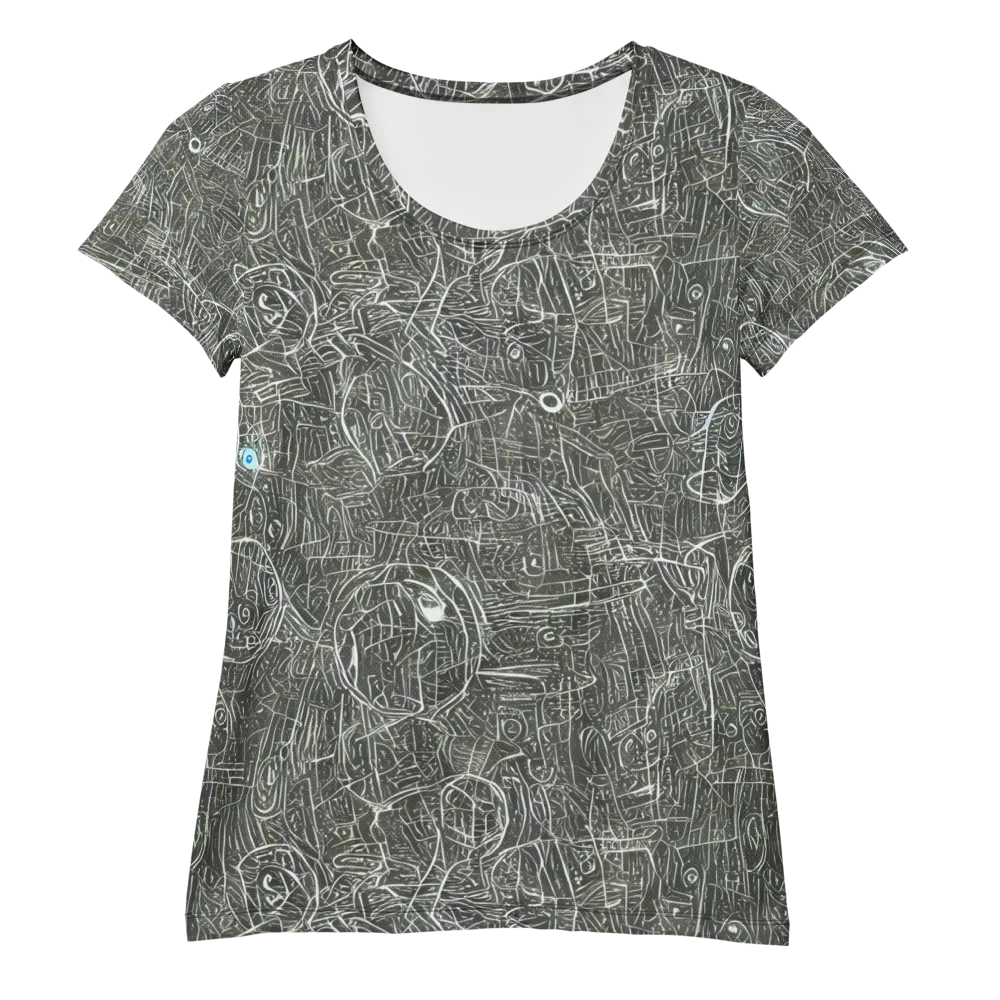 Obsidian Menagerie on Women's Athletic T-Shirt — Front
