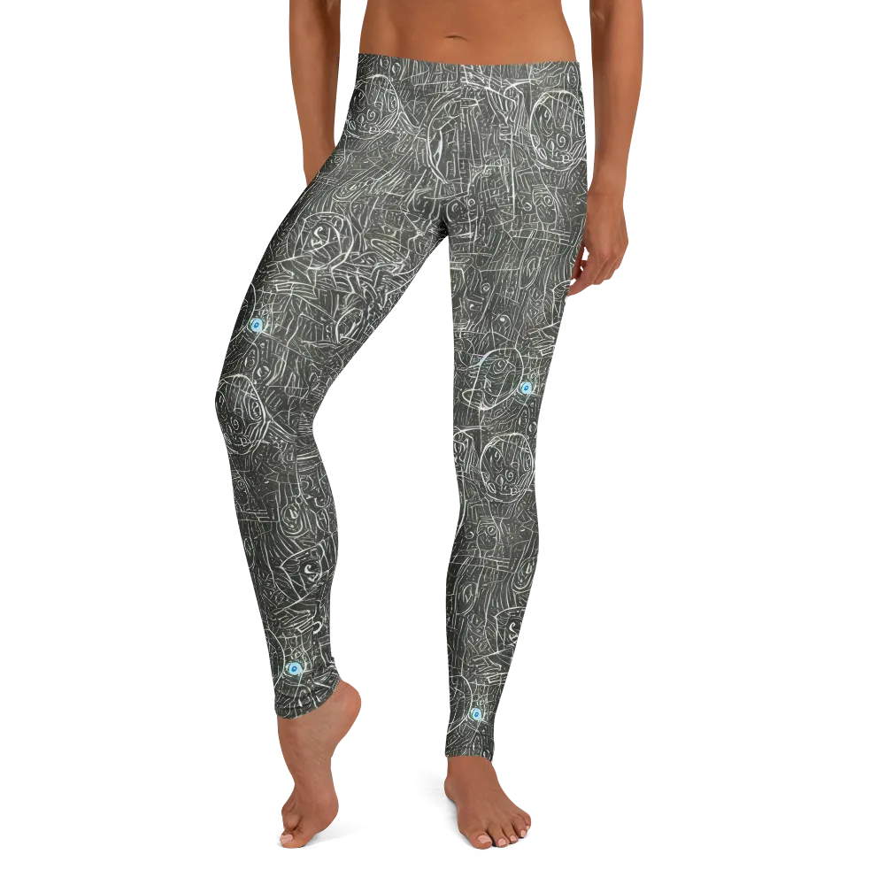 Obsidian Menagerie on Leggings — Front