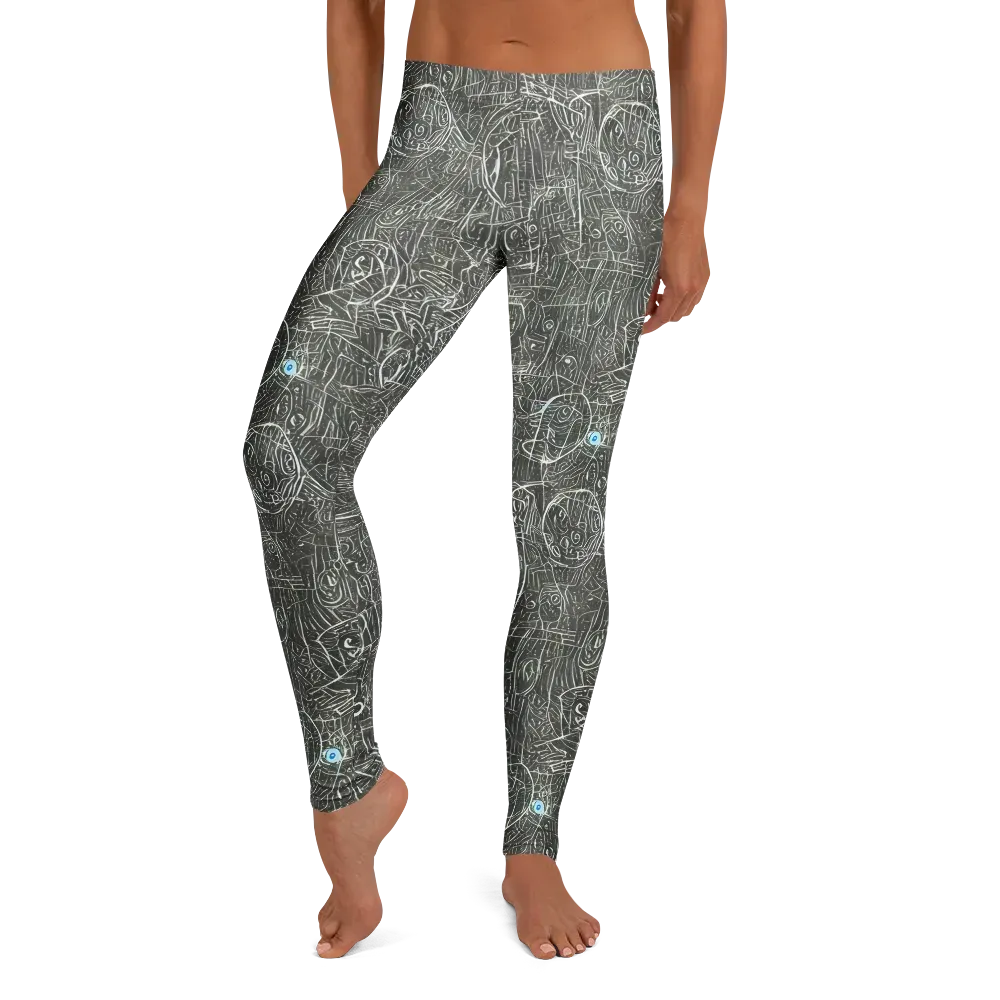 Obsidian Menagerie on Leggings — Front