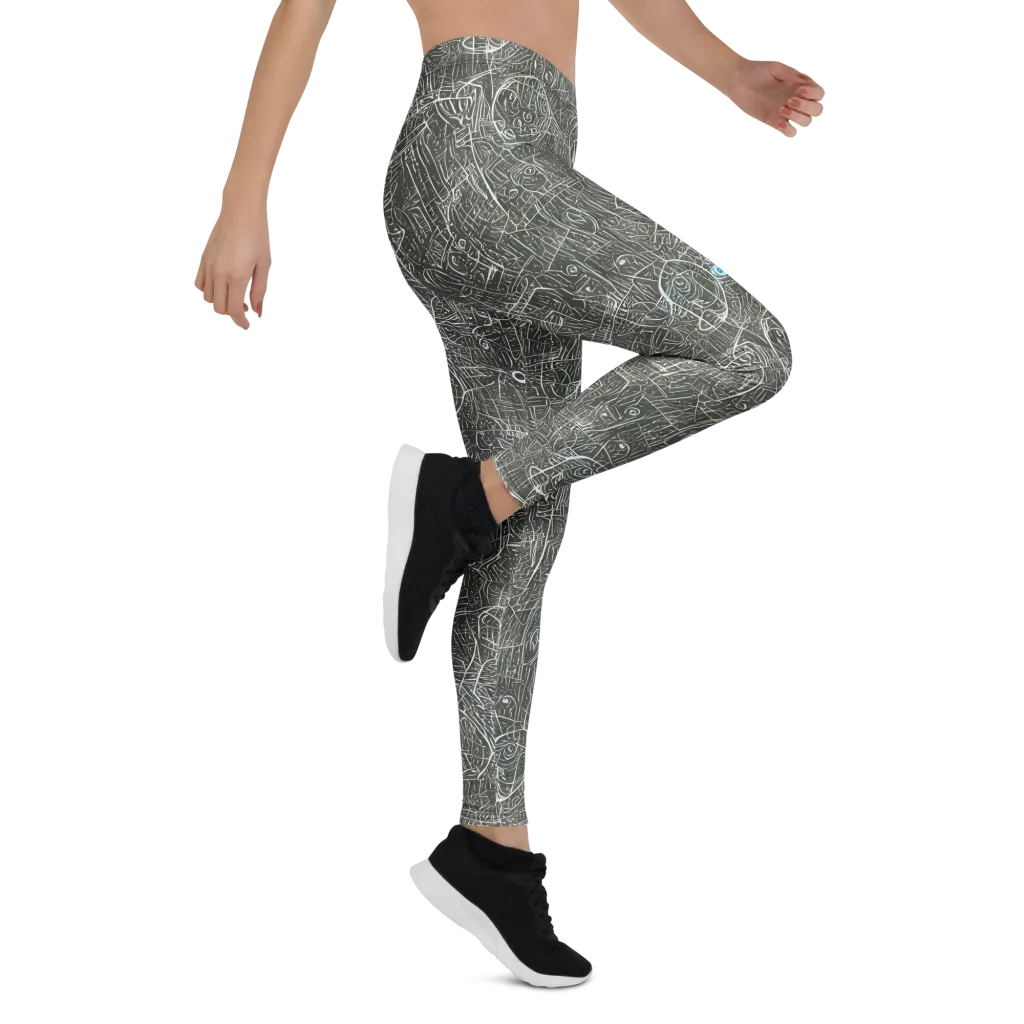 Obsidian Menagerie on Leggings — Right