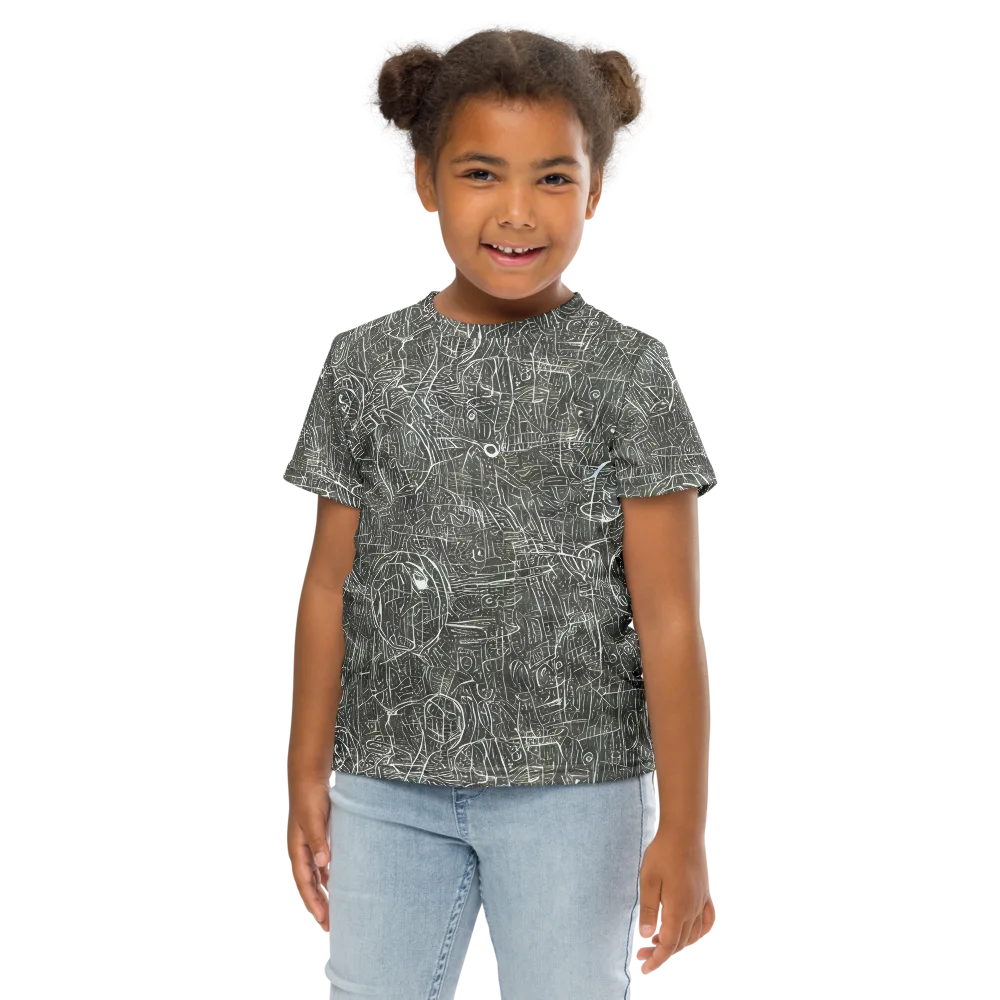 Obsidian Menagerie on Kids Crew Neck T-Shirt — Front