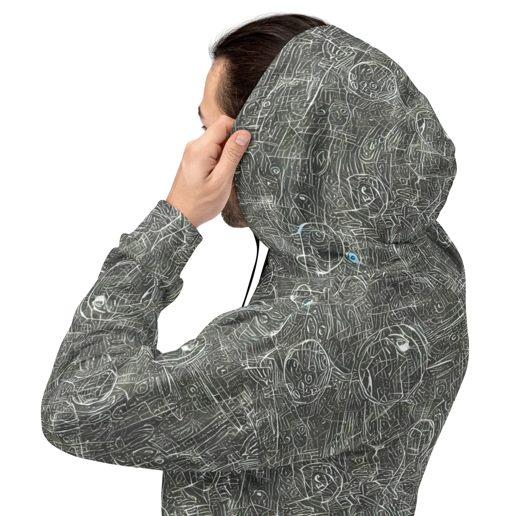 Obsidian Menagerie on Hoodie — Back