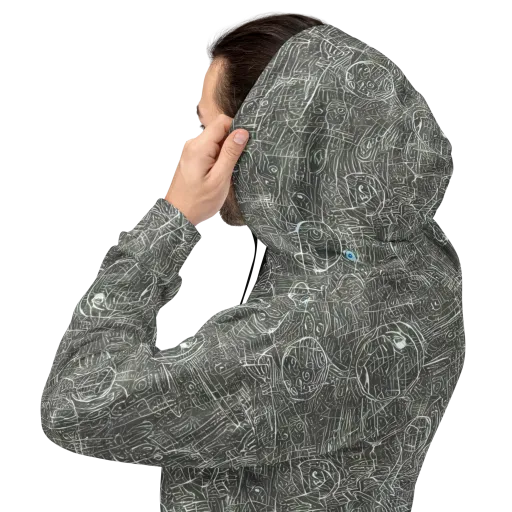 Obsidian Menagerie on a Hoodie