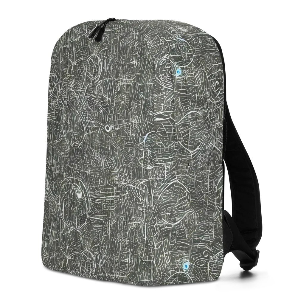 Obsidian Menagerie on Minimalist Backpack — Left
