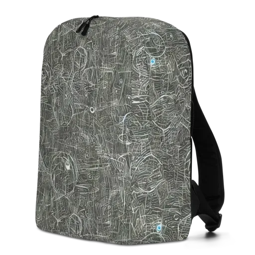 Obsidian Menagerie on a Minimalist Backpack