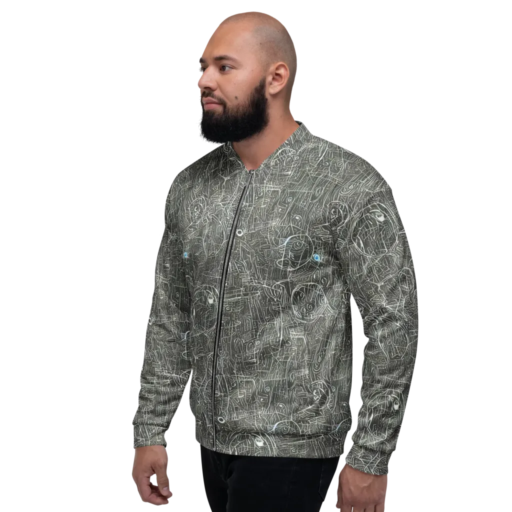Obsidian Menagerie on Bomber Jacket — Left