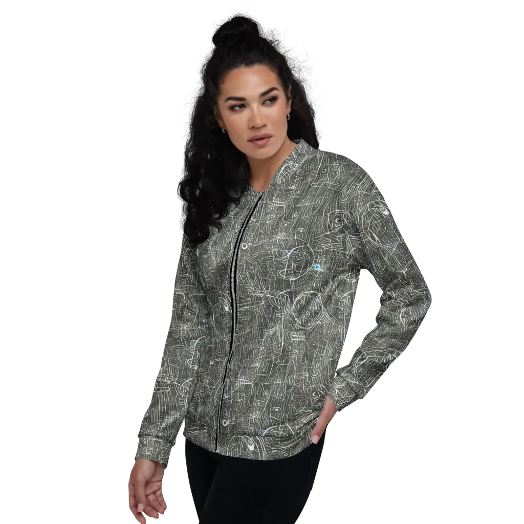 Obsidian Menagerie on Bomber Jacket — Left