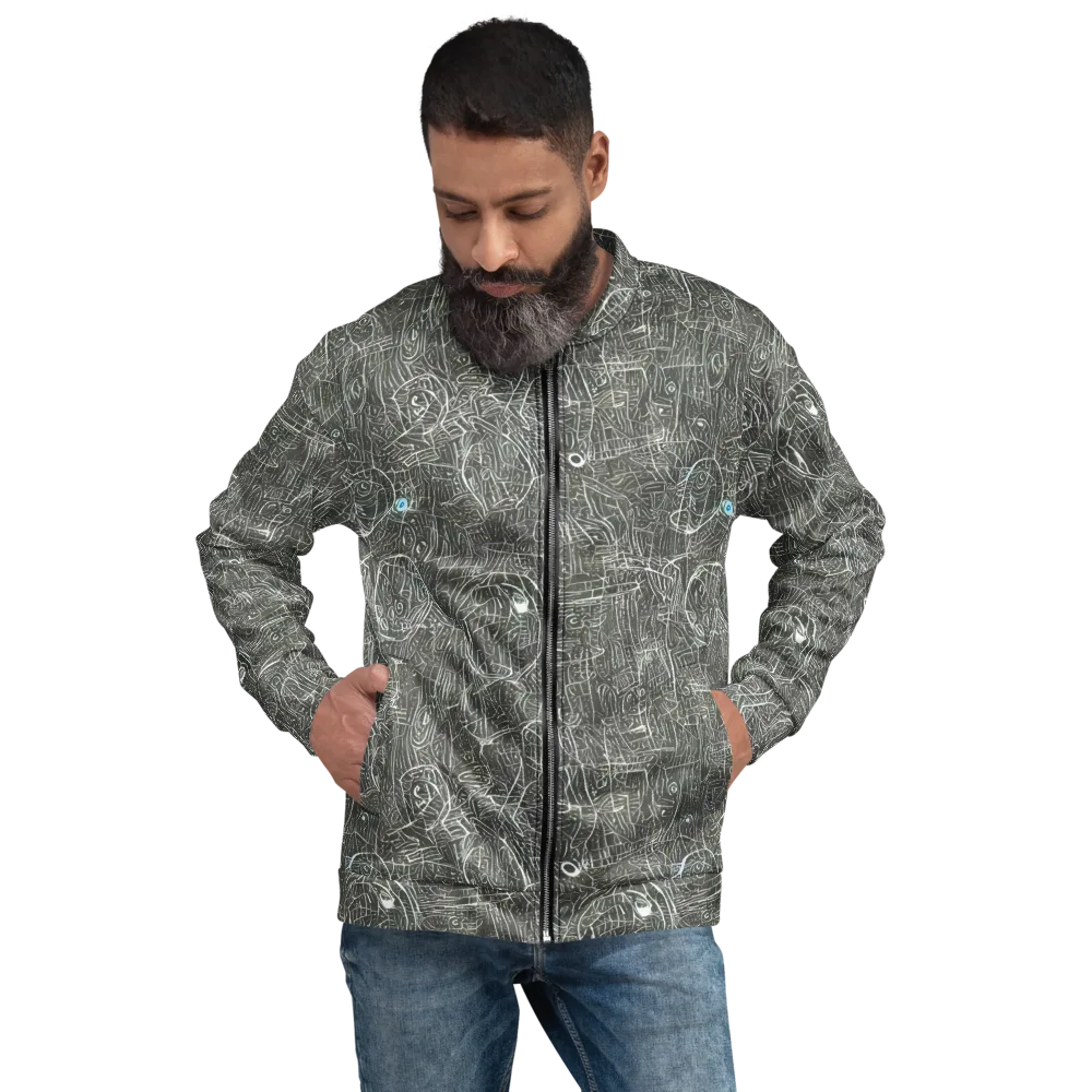 Obsidian Menagerie on Bomber Jacket — Front