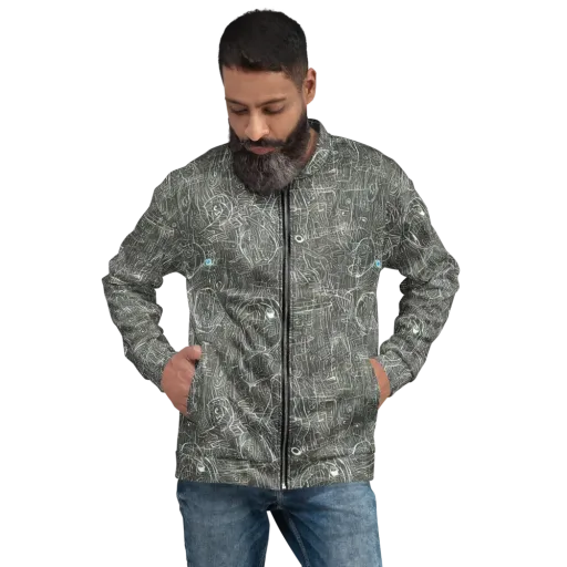 Obsidian Menagerie on a Bomber Jacket