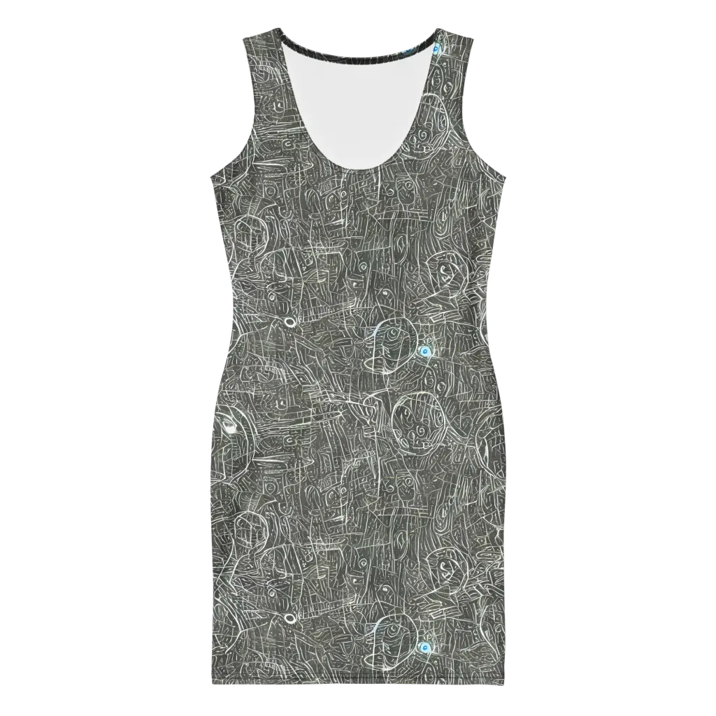 Obsidian Menagerie on Bodycon Dress — Front