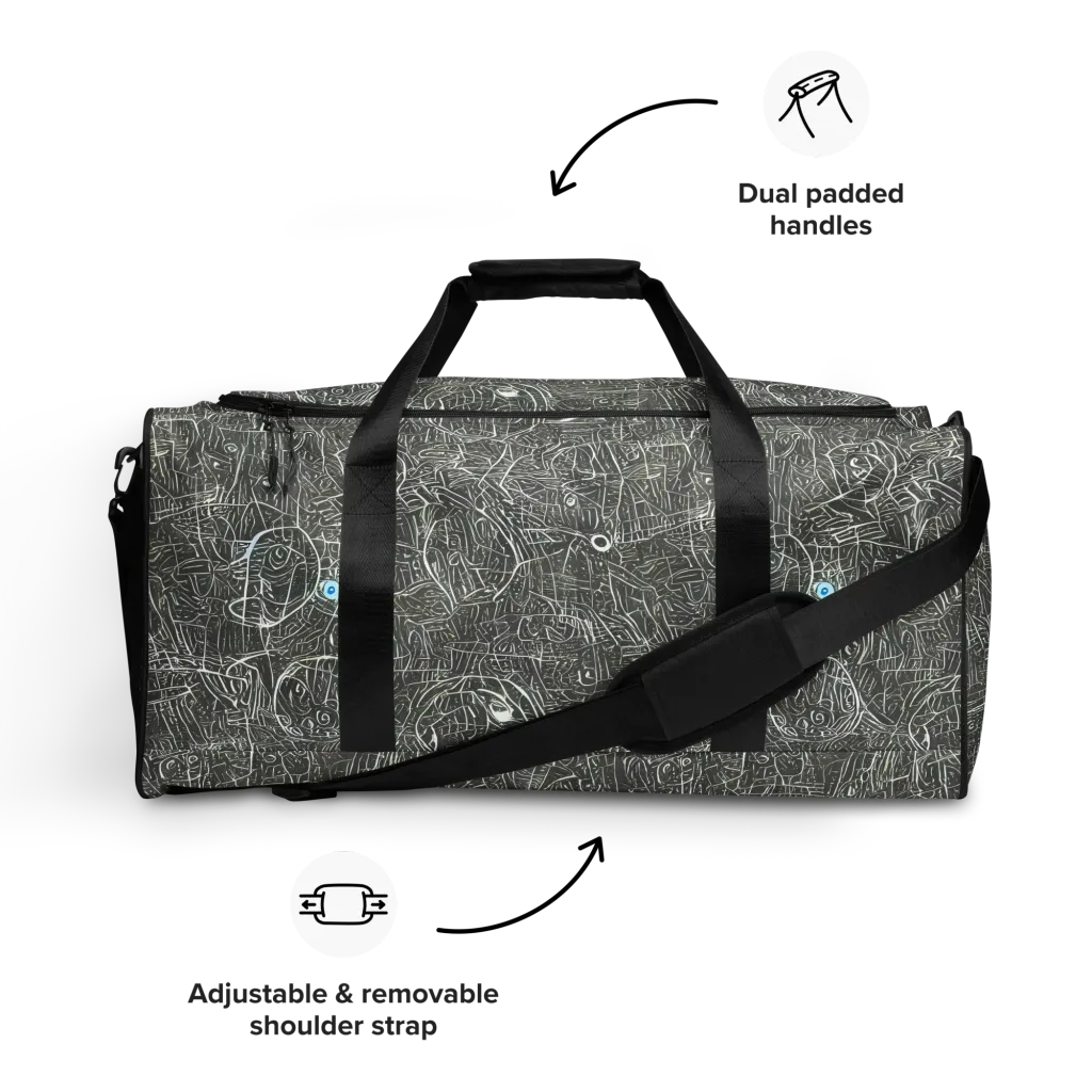 Obsidian Menagerie on Duffle Bag — Front