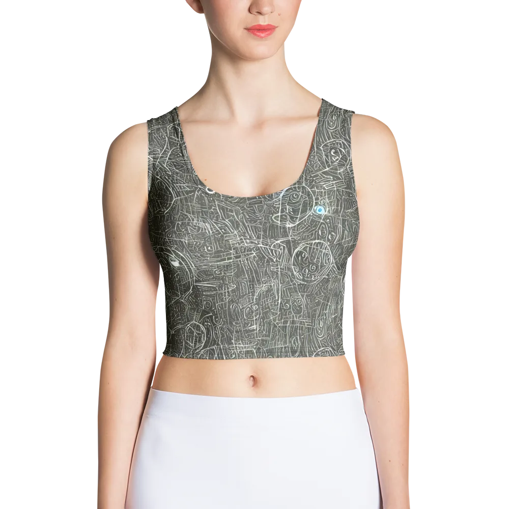 Obsidian Menagerie on Crop Top — Front