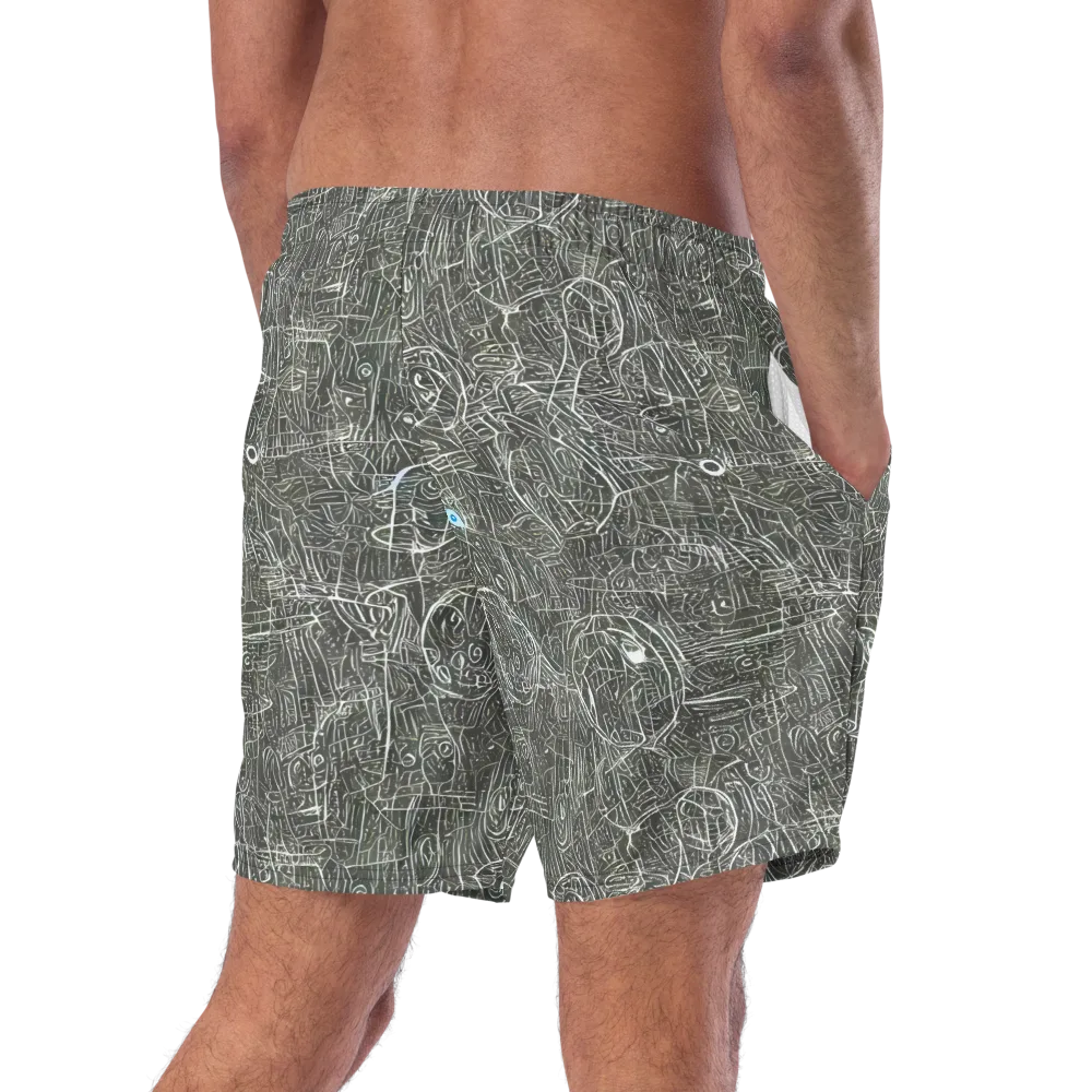 Obsidian Menagerie on Swim Trunks — Right Back