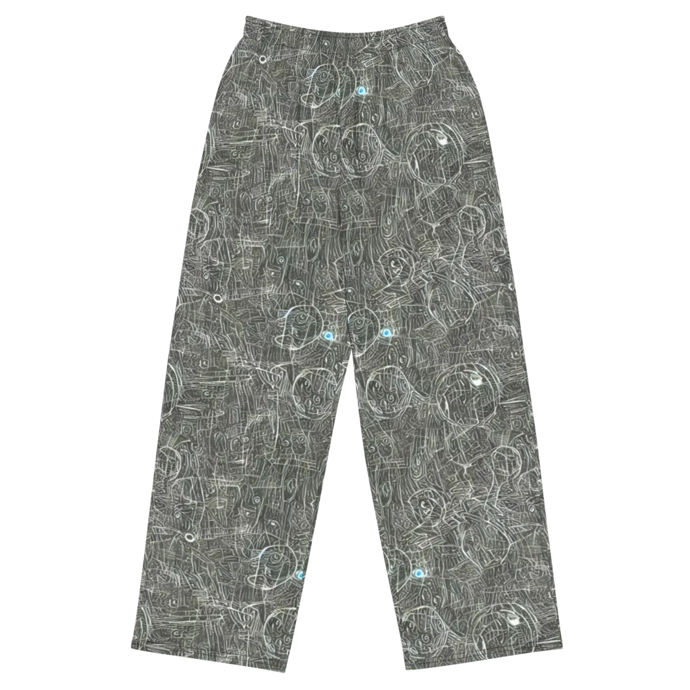 Obsidian Menagerie on Wide-Leg Pants — Front