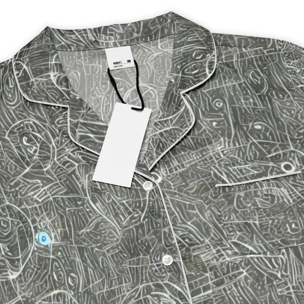 Obsidian Menagerie on Women's Short Sleeve Pajama Top — Product details