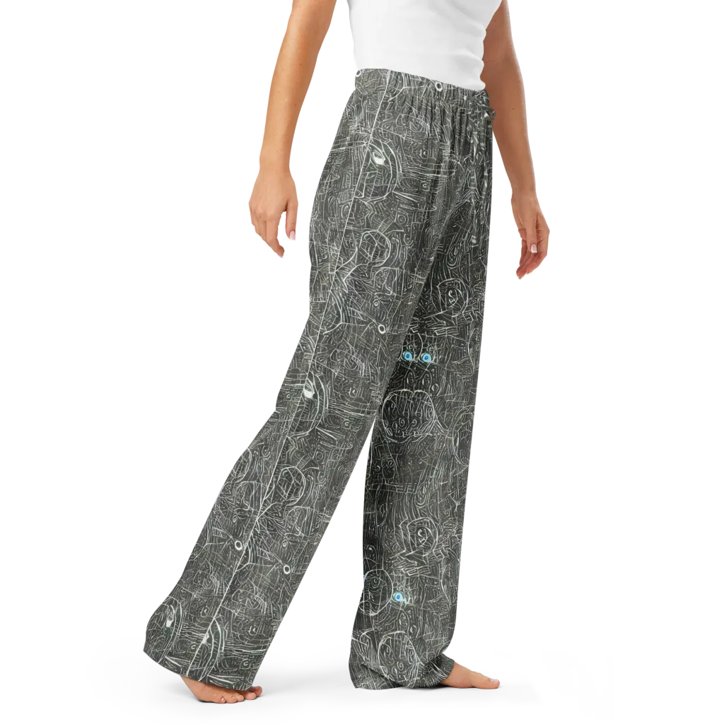Obsidian Menagerie on Women's Pajama Pants — Right Front