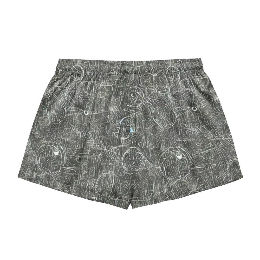 Obsidian Menagerie on Women's Pajama Shorts — Back