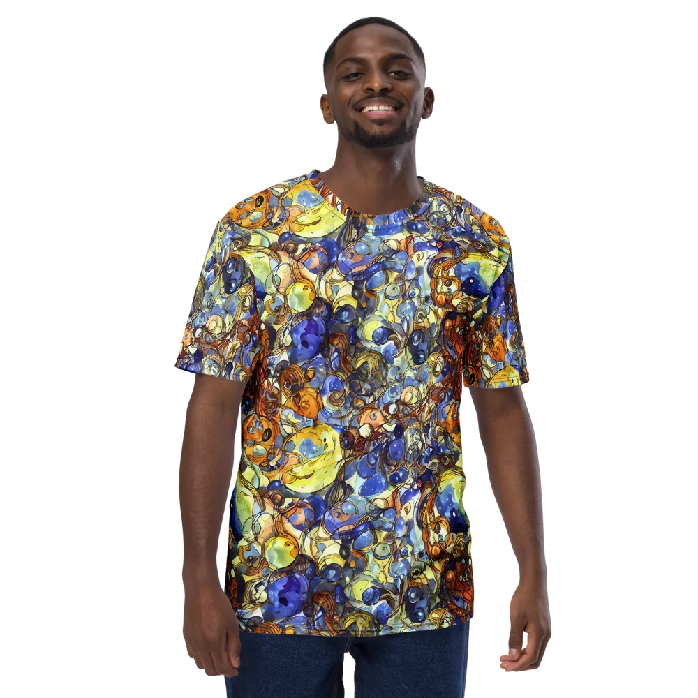 Electric Aquarium on Men's Crew Neck T-Shirt — Front